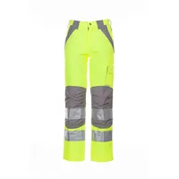 Planam Plaline Warnschutzhose - Farbe: Gelb/Zink - Größe: 56