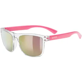 Uvex Rookie Sonnenbrille Clear Pink/Mirror Pink