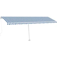 VidaXL Standmarkise 600 x 350 cm blau