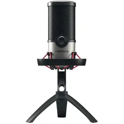 Cherry UM 6.0 ADVANCED, Tischmikrofon, 24 Bit, 96 kHz, 120 dB, Mikrofon mit Kardioid-/Rundum-Richtcharakteristik, Kabelgebunden