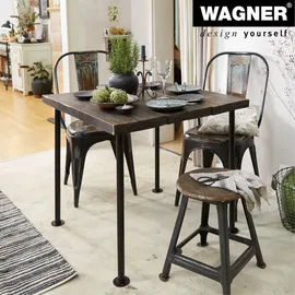 Wagner Möbelbein Industrial Pipe Ø 32,5 mm Länge 710 mm Schwarz