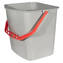 SPRINTUS Eimer, grau 301222 , Volumen: 27 Liter, roter Henkel