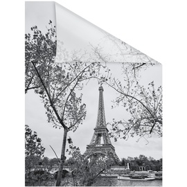 Lichtblick Fensterfolie Paris schwarz weiß B/L: ca. 100x100 cm (B x L)