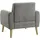 Atlantic Home Collection Sessel Moby Cord 0 x 0 x 0 cm Grau