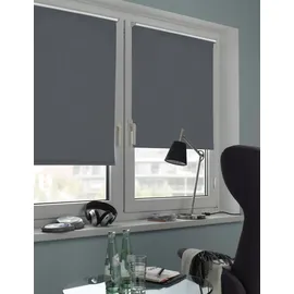 GARDINIA Seitenzugrollo EASYFIX Rollo Thermo 85 x 150 cm grau