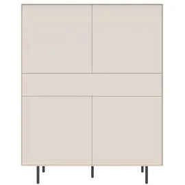 LeGer Home by Lena Gercke Highboard 111 x 141,9 x 42 cm Beige (Kaschmir)