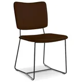 bert plantagie Stuhl Kiko K11 Leder Braun Hellbraun