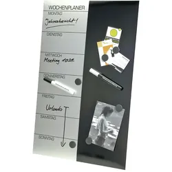 GENIE Wochenplaner Magnettafel Terminplaner Blackboard Wandtafel Pinnwand Magnet
