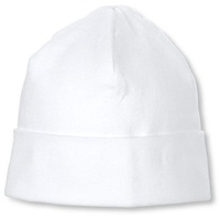 Sterntaler Beanie Jersey Weiß , Textil , Uni ,