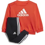 Adidas Kids Badge of Sport Jogging Suit IS2518 Bright Red/White