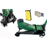 FORSAGE | Wagenheber hydraulisch, 3T Flache Hubhöhe, 135 - 465 mm, Rangierwagenheber hydraulischer, Doppelkolben Wagenheber