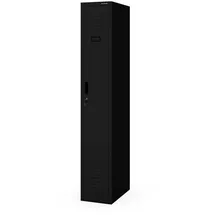 Jan Nowak KACPER II 1 Plus Garderobenschrank 180 x 30 x 50 cm Schwarz