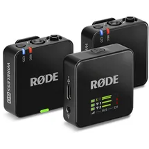 RØDE Microphones RØDE Wireless GO (Gen 3) – Kompakter kabelloser Mikrofon – Kristallklarer Klang, 32-Bit Float Aufnahme, automatische Pegelregelung, für Telefone, Kameras und Computer, Schwarz