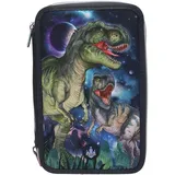 DEPESCHE Dino World 3 Fach Federtasche, LED Galaxy