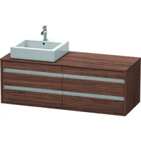 Duravit Ketho Waschtisch-Unterschrank KT6657L2121 140x55x49,6cm, für Aufsatzbecken, 4 Schubkästen,