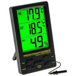HYGROTHERMO PRO | Thermometer-Hygrometer | 2 Messpunkte | digital | Garden Highpro