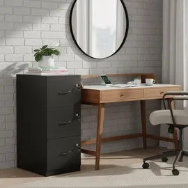 Relaxdays Aktenschrank 4700 x 1350 x 40 Schwarz