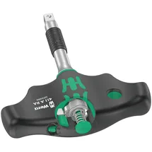WERA 411 A RA Quergriff-Adapterschraubendreher mit Ratschenfunktion, 1/4",