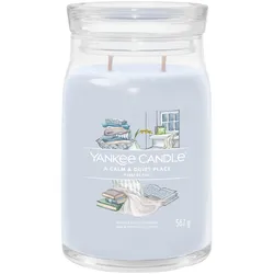 YANKEE CANDLE Große Signature Kerze A CALM & QUIET PLACE 567 g Duftkerze