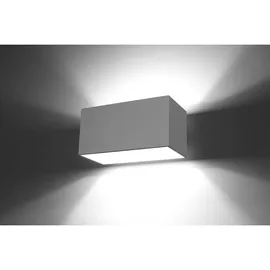 Sollux Lighting Wandleuchte ALU (H20) 10 cm Weiß