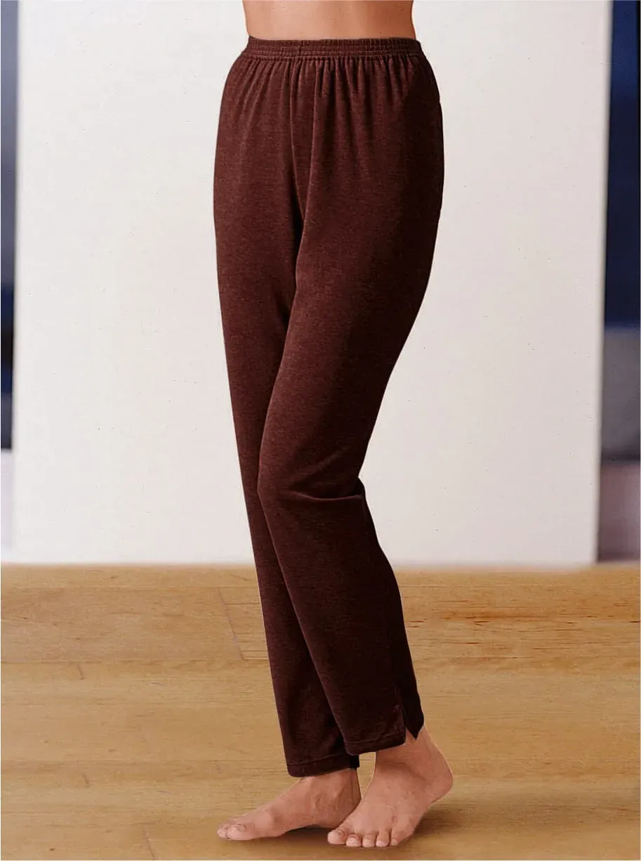 Nickihose FEEL GOOD, Damen, Gr. 20/21, Kurzgrößen, braun, 80% Baumwolle, 20% Polyester, unifarben, Hosen