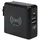 Manhattan 4-in-1 Reiseladegerät und Powerbank 8.000 mAh Ein kabelloses 5 W-Induktionsladepad, zwei 12 W USB-A-Ports, ein USB-C-Port mit 12 W-Eingang / 15 W-Ausgang, auswechselbare Stecker für EU, UK & US, schwarz