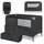 KIKKABOO Reisebett Baby SO Gifted 2026, Kinderreisebett 120x60 cm, bis 15 kg, Faltbar & Kompakt, Tragbar mit Transporttasche, Zusammenklappbar für Reise & Urlaub, Schwarz