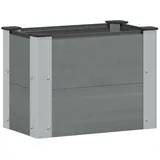 vidaXL Hochbeet 50 x 30 x 36 cm Grau
