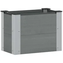 vidaXL Hochbeet 50 x 30 x 36 cm Grau