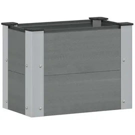 vidaXL Hochbeet 50 x 30 x 36 cm Grau