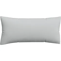 Kissenbezug SCHLAFGUT "Woven Satin aus Mako-Baumwolle, langlebig, pflegeleicht, dicht gewebt", grau (grau light), B:40cm L:80cm, Mako-Satin, Obermaterial: 100% Baumwolle, Kissenbezüge, Kissenhülle mit Reißverschluss, passender Bettbezug erhältlich
