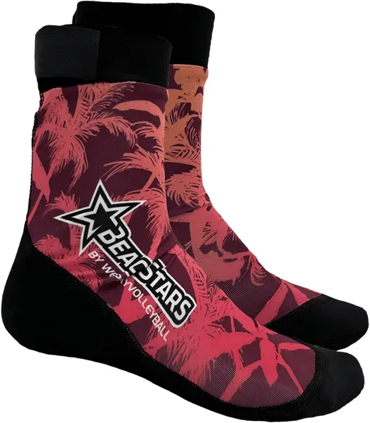Ballsportdirekt Beachstar Hawaii Socken Rot