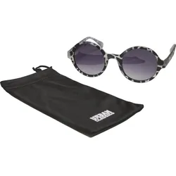 Sonnenbrille URBAN CLASSICS "Urban Classics Unisex Sunglasses Retro Funk UC", Damen, grau leo, schwarz, Sonnenbrillen Sonnenbrille