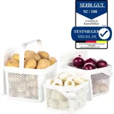 uandu home Aufbewahrungsbox 3er Set weiß