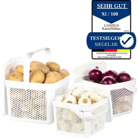 uandu home Aufbewahrungsbox 3er Set weiß