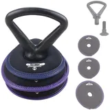 HYPERWEAR Soft Adjustable Kettlebell 25 lbs 11,3 kg | Kugelhantel mit Verstellbares Gewicht | Premium Qualität für Gym, Fitness zu Hause und Crossfit