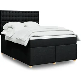 vidaXL Boxspringbett 140 x 200 cm Schwarz