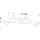 Duravit Konsole DuraStyle f AWT, 2 Ausschn, Stärke 3cm, Ei sw