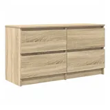 vidaXL Sonoma-Eiche TV-Lowboard 100x35x54 cm Holzwerkstoff