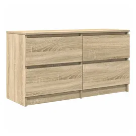 vidaXL Sonoma-Eiche TV-Lowboard 100x35x54 cm Holzwerkstoff