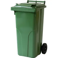 Abfall- und Wertstoffsammelbehälter / 2-Rad Container (F) -  grün / grün / 480