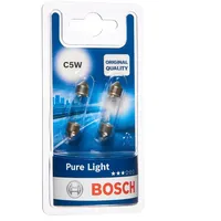 Bosch Glühlampe Pure Light Glühlampe, Leseleuchte,Glühlampe, Kofferraumleuchte,Glühlampe, Kennzeichenleuchte,Glühlampe, Handschuhfachleuchte,Glühlampe