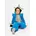 Schneeoverall blau 116