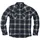 West Coast Choppers Outlaw Flannel Langarmhemd Blau/Beige XL