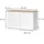 Vicco Eckkommode Wido 80 x 50 cm Weiß/Sonoma