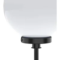 Selltec Kugelleuchte Kunststoff Ø 40 cm inkl. 5m Zuleitung und Erdspieß weiß