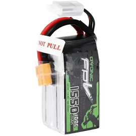 AccuCell Li-Polymer-Akku 1550mAh 14.8V 100C 4S XT60-Stecker für Modellbau, Drohne, Multicopter, Quadrocopter wie 4S1P