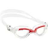 Cressi Schwimmbrille Flash Brille Clear Frame/red clear lens