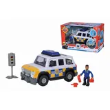Simba 109251092 - Feuerwehrmann Sam, Polizeiauto 4x4 mit Figur