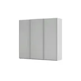 meinSchrank Schwebetürenschrank Regina 242 x 223 x 68 cm Grau